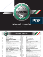 Benelli Tornado TRE 1130 K Manuale de Utilizare PDF