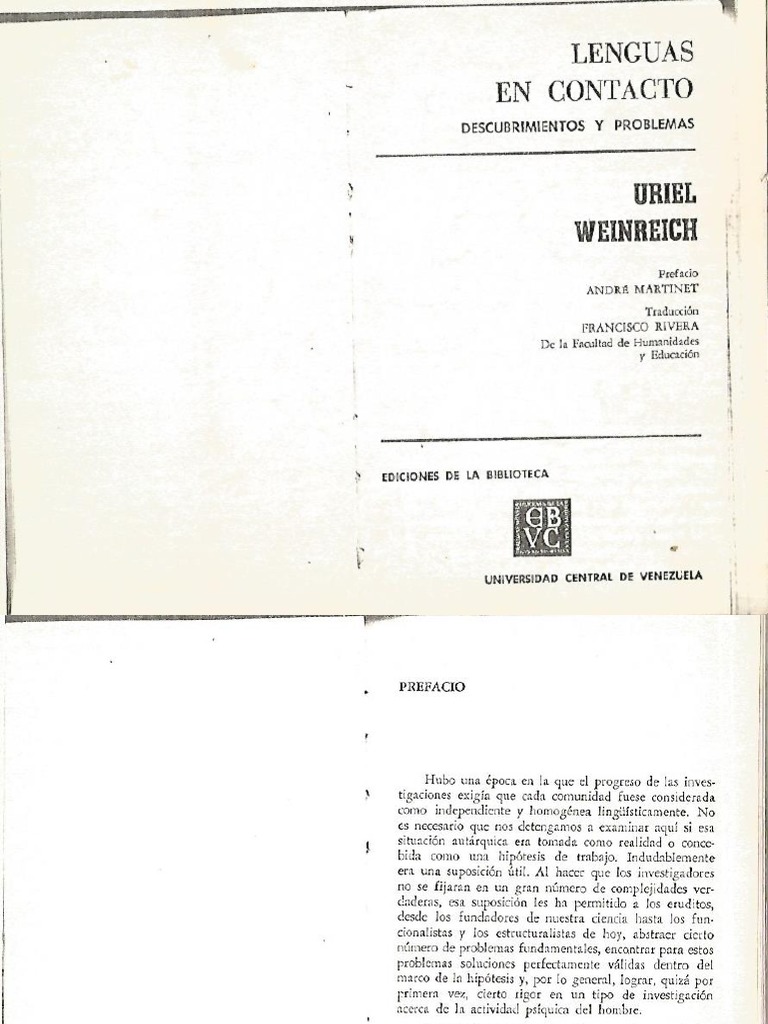 Weinreich Uriel Lenguas En Contacto Pdf
