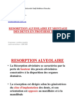 Resorption Et Montage Des Dents en Prothese Complete PDF