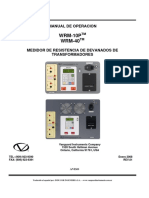 Manual Medidor de Resistenca de Devanados WRM-10P Vanguard PDF