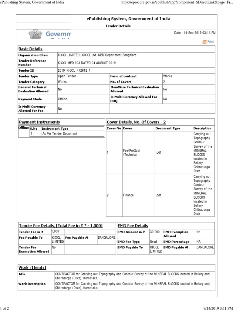 EPublishing System, Government of India PDF Economies Business