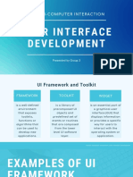 User Interface Development