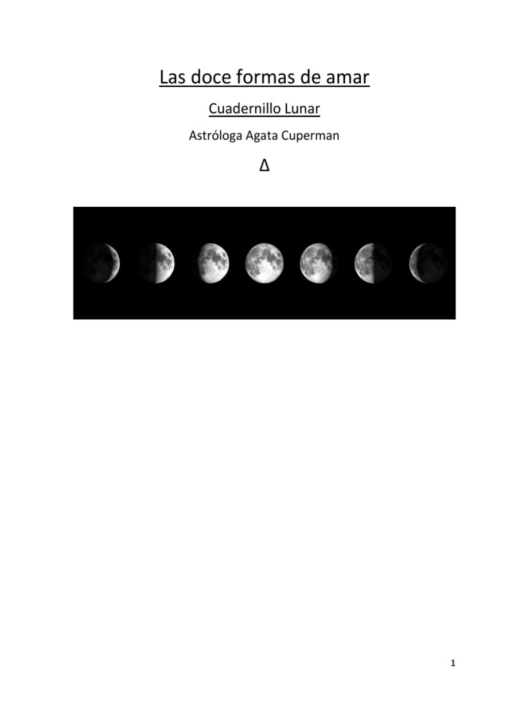 Las Doce Lunas en la Carta Natal | PDF | Horóscopo | Luna