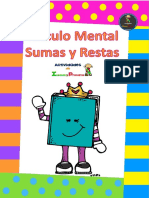 Colección de Fichas Cálculo Mental PDF
