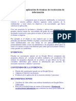 Elaboración y Aplicación de Técnicas de Recolección de Información