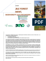 Sustainable Forest Management,: Biodiversity and Livelihoods