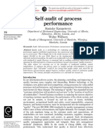 Self Audit of Process Performance PDF