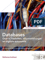 [Dutch] 'Databases – Over ICT-beloftes, informatiehonger en digitale autonomie