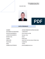 Datos Personales: Jhohan Sebastian Vargas Salinas C.C. 1084900406 Oporapa Huila