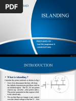 Islanding: Prepared by