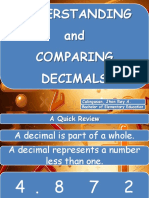 Understanding and Comparing Decimals: Calingasan, Jhon Rey A