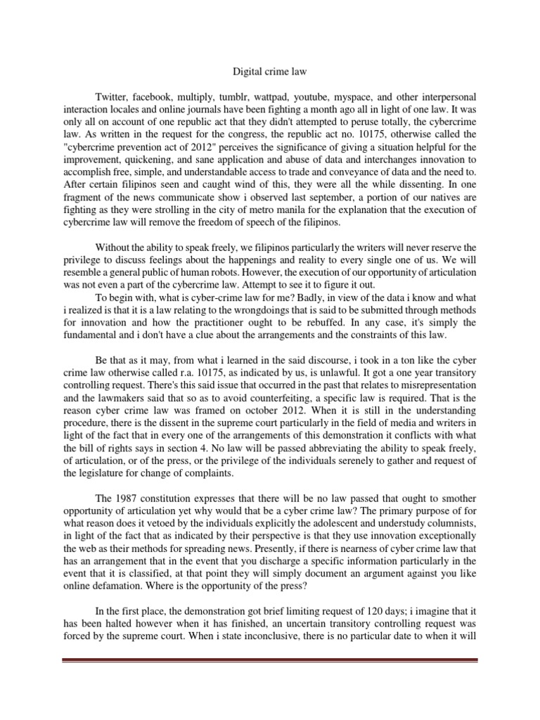 Essay about cybercrime image