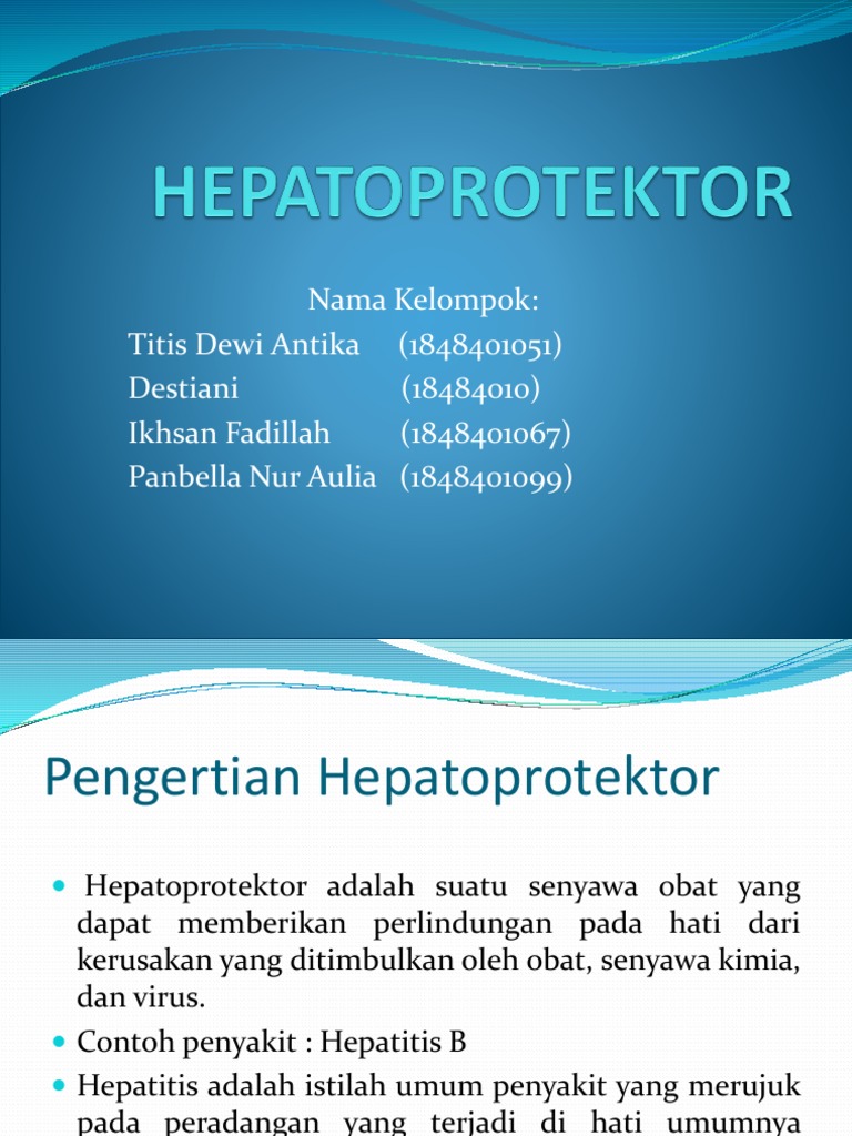 Pengertian dan Contoh Hepatoprotektor | PDF