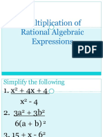 Multiplication of RAE