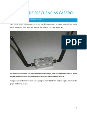 Inhibidor de Frecuencias Casero PDF, PDF, Teléfonos móviles