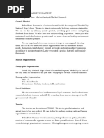 Chapter Ii: Marketing Aspect Marketing Overview: Market Analysis/Market Research Overall Market