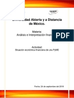 Análisis e Interpretación Financiera Actividad 1