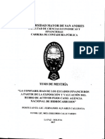 Tm-61 La Confiabilidad de Los Estados Financieros A Partir de La Exposicion y Valuacion Del Rubro de Activos Fijos Caso Agencia Nacional de Hidrocarburos