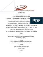 Determinación y evaluación del nivel de incidencias de las patologías del pavimento rígido en Canchaque, Piura