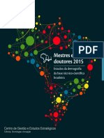 CGEE - Mestres Doutores 2015