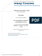 Region 20 015-950 Texas Education Service Center Ell-Gs Certificate Gateway