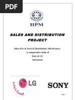 Download Sales  Distribution Project LG-SONY by Neha Yadav SN42970460 doc pdf