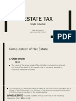 Estate Tax (Single) Report