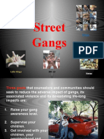 Reducing Gang Violence Through Awareness, Supervision and Community Involvement