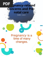 Pregnancy-Related Concerns and Pre-Natal Care: Health 8 - Lesson 2