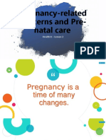 Pregnancy-Related Concerns and Pre-Natal Care: Health 8 - Lesson 2