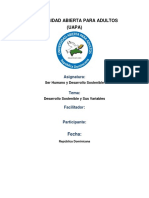 Desarrollo Sostenible y Sus Variables