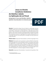 Autopoiese No Direito e Funcionalismo Sistêmico de Günther