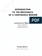 Lawrence E. Malvern - Introduction To The Mechanics of A Continuous Medium-Prentice Hall (1977) PDF