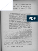 A Study of The Urbanization Process Among Mixtec Migrants From Tilaltongo in Mexico City / Butterworth, Douglas S.