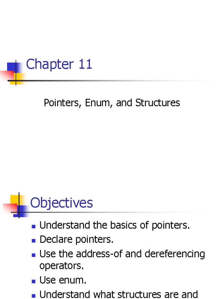 Pointers, Enum, and Structures | PDF | Pointer (Computer Programming ...