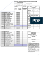 School Form 5 (SF 5) Report On Promotion and Level of Proficiency & Achievement