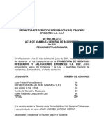 ACTA No. 010 PROMOTORA DE SERVICIOS INTEGRADOS