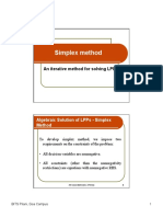 Simplex Method: An Iterative Method For Solving LPP