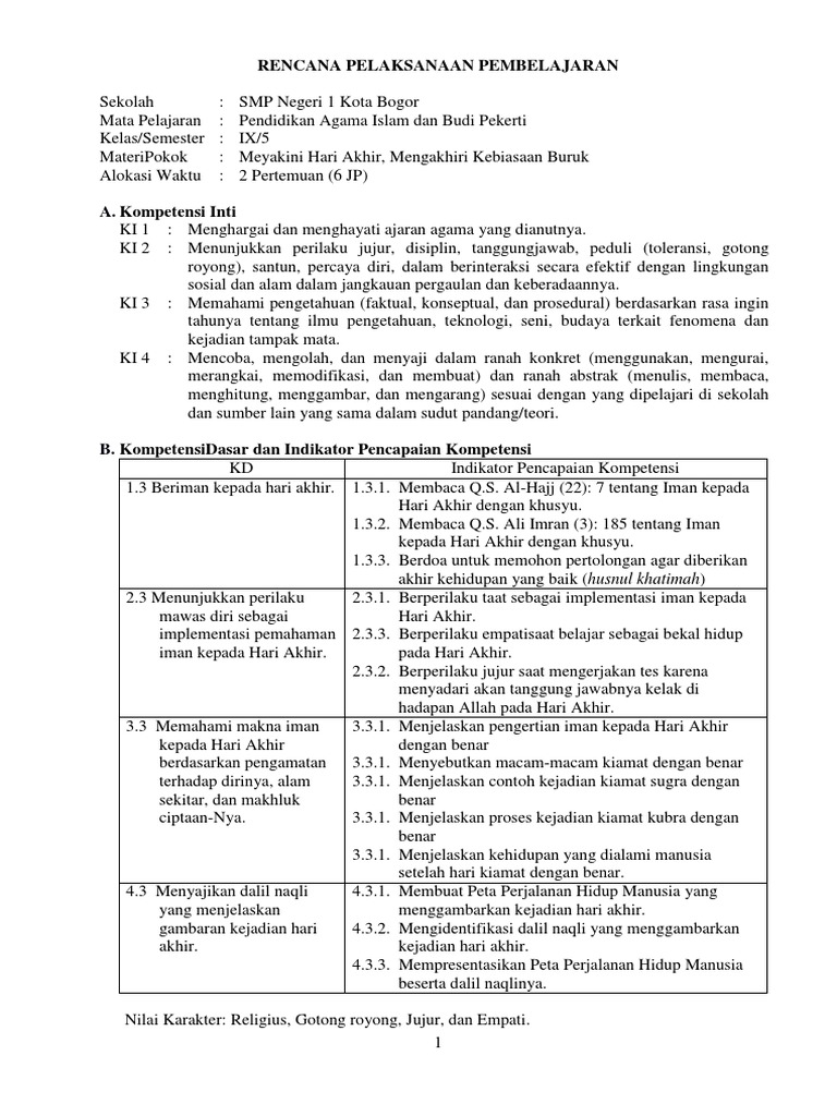 2 Meyakini Hari Akhir Mengakhiri Kebiasaan Buruk Ok