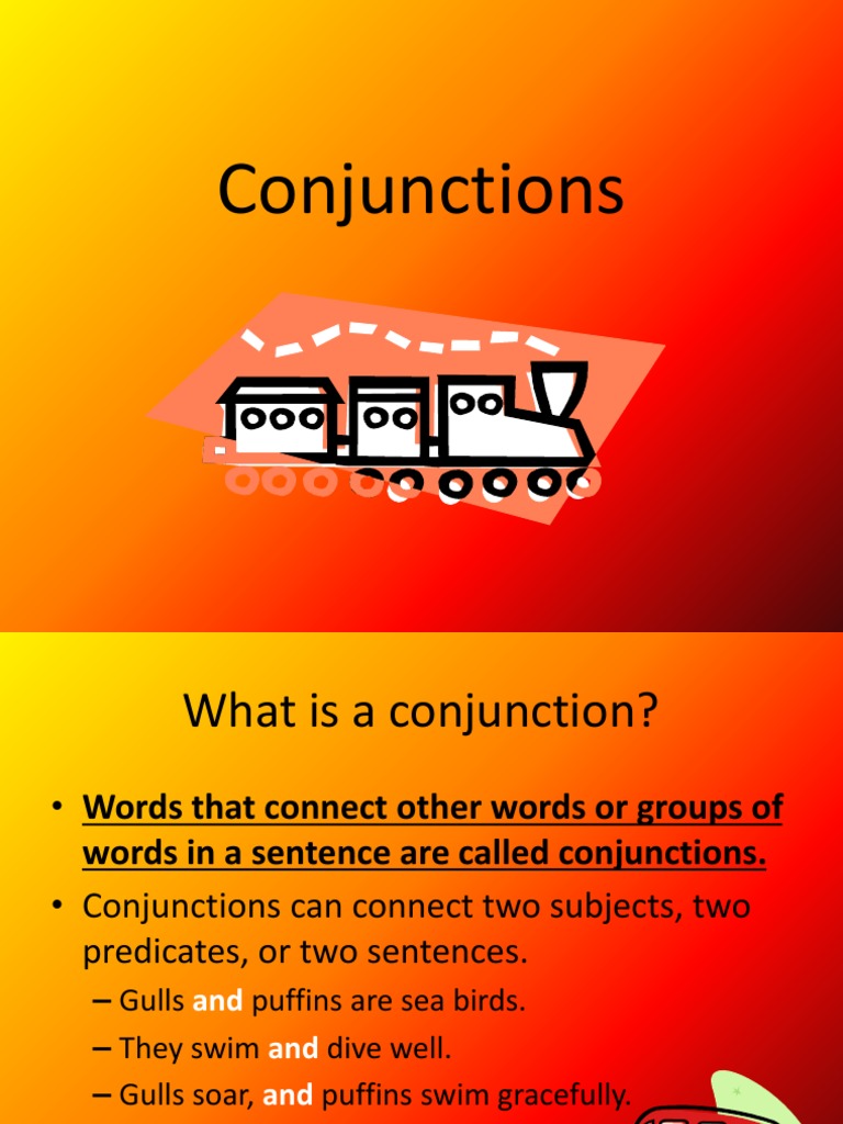 powerpoint presentation about conjunctions