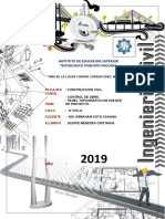 Panel topográfico de avance