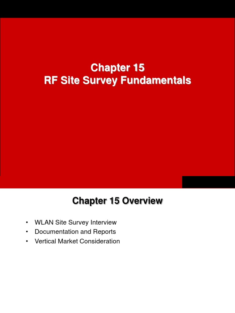WLAN Site Survey Essentials Guide | PDF | Wireless Lan | Wireless Network