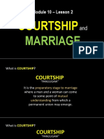COURTSHIP and MARRIAGE