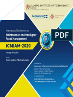 International Conference On Maintenance and Intelligent Asset Management, ICMIAM2020