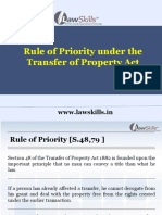 Rule of Priority under Transfer of Property Act