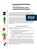 Preparing Safer Jerky: Preserving Food