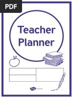 Teacher Planner Academic Year 2019 to 2020 Ds Template