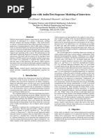 Detecting Depression With Audio/Text Sequence Modeling of Interviews