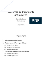 Esquemas de Tratamiento Antimicótico: Dra. Alba Cicero Dermatóloga 29/jun/18