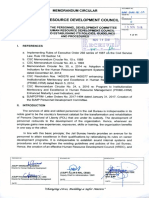 Human Resource Development Council (Memorandum Circular)